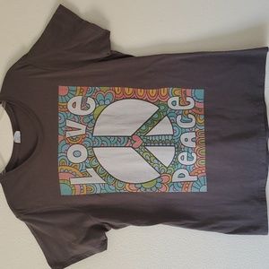Love and Peace t shirt by Port & Company. Womens size large